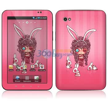 ideaSkin 三星 GALAXY Tab / P1000 / P1010 皮肤 装兔子的女孩 外壳保护套皮贴膜 DBGA850537