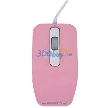 雅狐（YAFOX）S308USB 鼠标粉红色