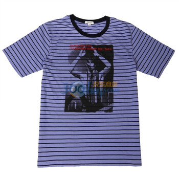 YISHION以纯 T恤男装休闲圆领短袖针织衫T恤 11214016 深蓝色 XXL