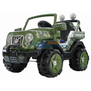 米家儿童电动童车玩具汽车全仿真造型儿童越野电动车ME9708F(迷彩色)音乐方向盘/四通道遥控MJ0012