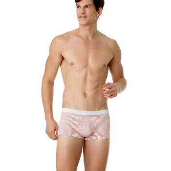 Jockey居可衣 2012春夏新品 男式尼龙印花平角裤 JJ12221117 506橙灰色 XXL