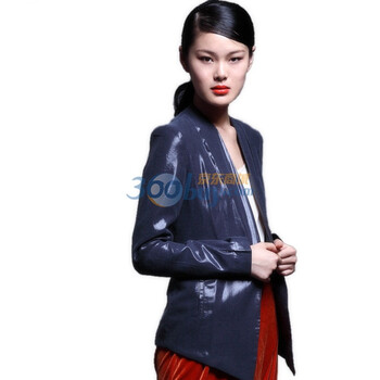 CELLMICELL 巴哈米舍2012新款女装 拉链无扣西装/大牌设计师款无领外套 701CW026 灰蓝 L