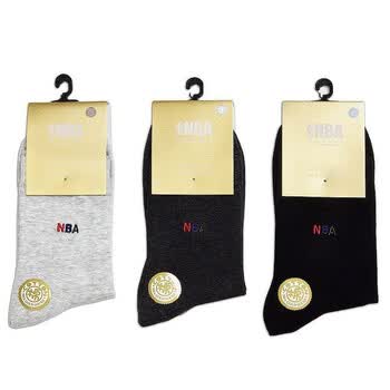 NBA绅士男袜A159杂色3双装 尺码26-28cm 均码