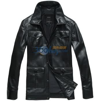 CITY2极品NAPPA真皮多袋猎装真皮皮衣6002/512 黑色 XXXL(190/56)