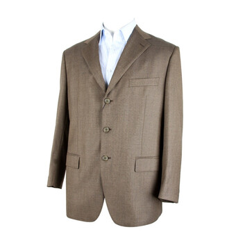 【amurs爱缪斯】意大利高档绅士正装西服外套上衣A1100GW23 茶色 54B/XXL
