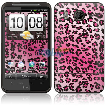 ideaSkin HTC Desire HD/G10/G7HD/A919/大坏蛋 粉色魅惑豹纹 手机外壳保护套皮贴膜 ENDASA010417