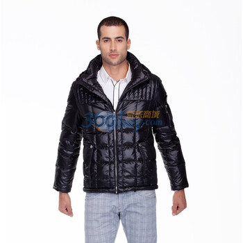 杰奥羽绒服 2011新款男短款 英伦风格设计时尚有型 5809 黑色 190/104A(XXXL)