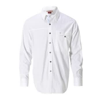 IZOD 秋季新品纯棉暗格纹长袖休闲男士衬衫 3061912102100白色系XXL(185/102A)