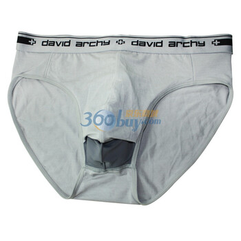 DA（David Archy）医生系列 男士 莫代尔 囊袋内裤 阴囊托 三角 浅灰色 XXXL