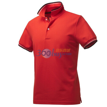 Giordano佐丹奴 Polo 男速干撞色边珠地修身Dry Polo 01010006 橙红色 L