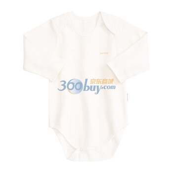 贝贝怡 婴儿服连体衣爬衣宝宝服活动肩包屁衣 BB721 米白 18个月/身高86cm