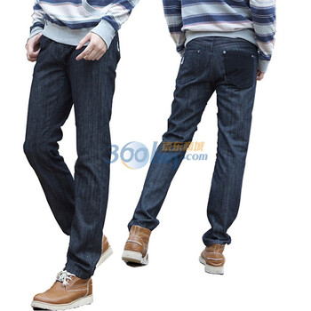 SEVENJOY柒加尚品 男士秋冬新款时尚质感牛仔长裤 13CK01黑色33