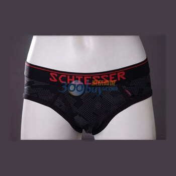 Schiesser舒雅 男士纯棉针织三角内裤(35-1520) 黑色 L