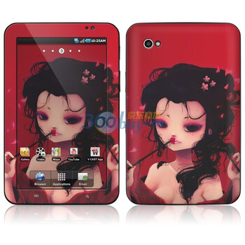 ideaSkin 三星 GALAXY Tab / P1000 / P1010 皮肤 艺伎 外壳保护套皮贴膜 DBGA620328