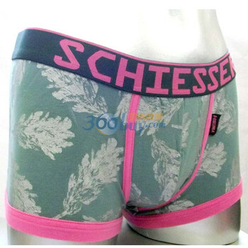 Schiesser舒雅 男士纯棉针织平角内裤（35-1553） 灰色 L