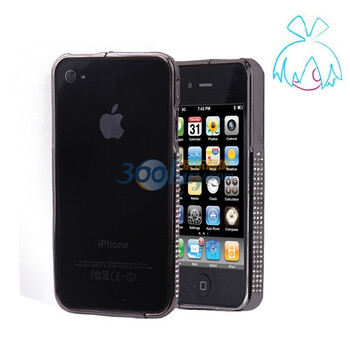 萝莉（LOLI）iphone4边框-合金水钻边框　黑色
