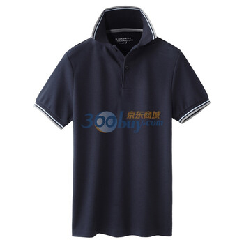 Giordano佐丹奴 Polo 男速干撞色边珠地修身DRY POLO 01010006 宝蓝色 L