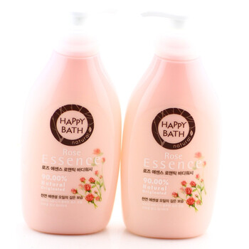 爱茉莉HAPPY BATH身体沐浴套盒-玫瑰500G*2双瓶 8806403307317