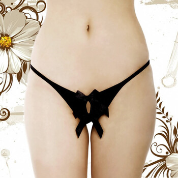 夜火丁字裤开裆_蝶戏水性感T裤女式[丁字裤1100] 