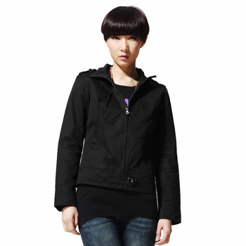 唐狮tonlion女装立领外套109321052003 黑色 XL