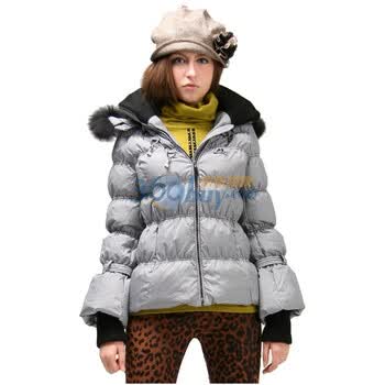 TOAIOU 卓欧 新款80%白鸭绒貉子毛条格子羽绒服D108006 黑色 XL