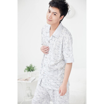 FIRS杉杉 男士睡衣 男士全棉短袖睡衣 男士家居服B116 XXL