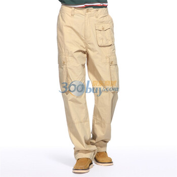 IZOD 秋季新品纯棉多口袋男士休闲裤 2061916207851 卡其色 190/96A(36)