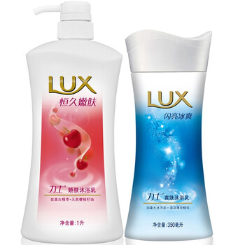力士沐浴露恒久嫩肤1L+闪亮冰爽350ml