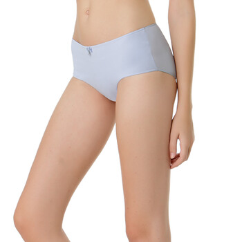 Jockey居可衣 2012春夏新品 女式尼龙印花无痕平角裤 JJ22211917 120浅蓝灰色 XL