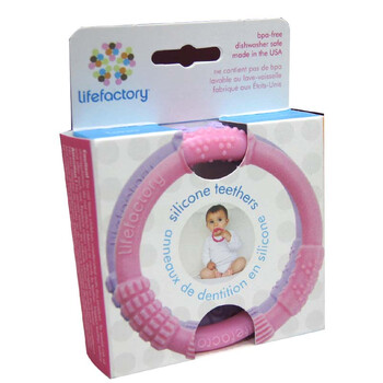 Lifefactory多感知性牙胶 2只装 （粉、紫）