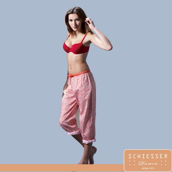舒雅 schiesser 女士家居服/睡衣/长裤/休闲装 31/8786 4682橘色花 XL