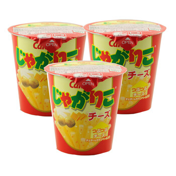 日本原装进口食品 卡鲁比 芝士味薯条棒 58g*3杯 #3485