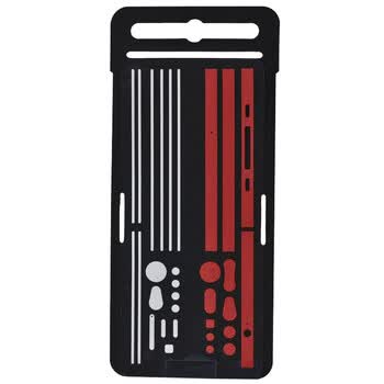 优胜仕（USAMS）苹果iPhone4s 双色边贴 手机保护贴（红色边贴+白色小细边）适用于苹果iPhone4s