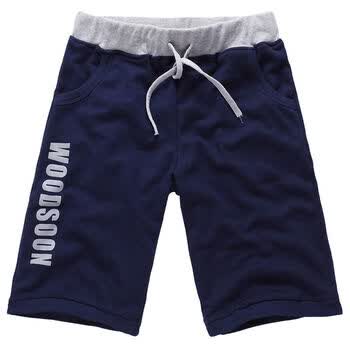 我的速度 WOOD SOON 2012夏季新款 清爽百搭舒适 运动式休闲裤短裤 335 深蓝 XL