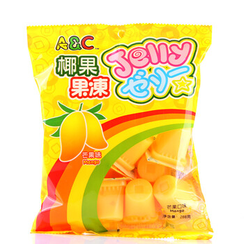 台湾进口 ABC芒果味果冻(含椰果) 1152g（288g*4） 4袋