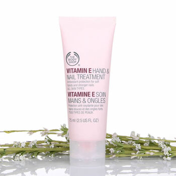The Body Shop TBS美体小铺 VE维他命E保湿滋润护手霜护甲霜75ml 手部补水保湿美白护甲
