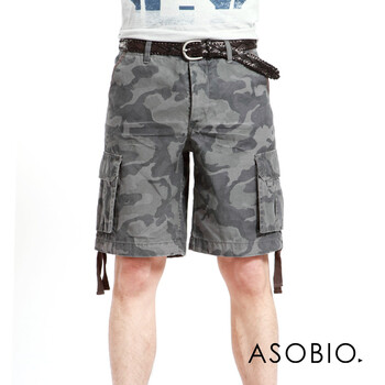 ASOBIO 2012夏季新款梭织短裤 3121712957 煤灰色 44