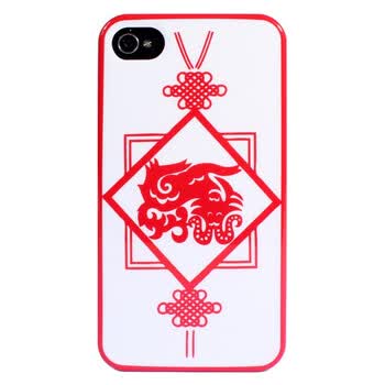 杰美特（JAPOD）吉祥剪纸系列保护壳（喜洋洋）适用于iphone4/4S