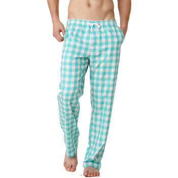 Jockey居可衣 2012春夏新品 男式全棉家居长裤 JJ15281110 615绿白色织格 XXL