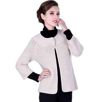 戈林斯丹 秋冬女士针织女款<em>羊绒</em>衫 女式<em>手工</em>棒