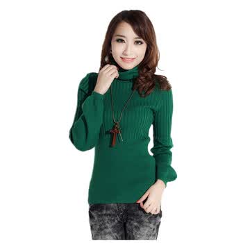 绒特丝纳2013春季新款<em>女式</em>堆堆领<em>高领</em>翻领公