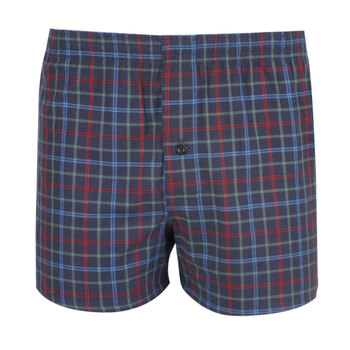 金丰田 男士优质色织纯棉布格子家居<em>短裤</em>3128