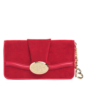 【专柜新款】Lancel 兰姿 BB系列丝绒全拉链女士长款手拿钱包 A04987D2 酒红色【图片 价格 品牌 报价】