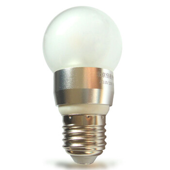 
                                        倍靓照明 LED 360度仿白炽灯泡 E27 3W 正白 正白 磨砂罩                