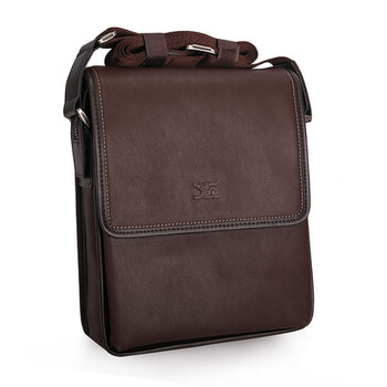 七匹狼男士单肩斜挎包背包牛皮休闲商务男包1