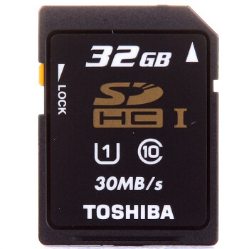 东芝（TOSHIBA）高速SDHC存储卡 32GB UHS/Class10 30M/s