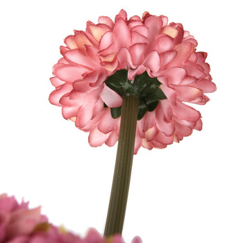 【京东超市】Homix 6头球形菊仿真花装饰花 玫红