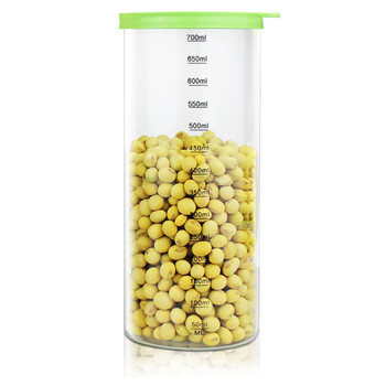 爱安贝 玻璃密封保鲜罐三件套 食品泡菜容器  700ml*3 LQ-167