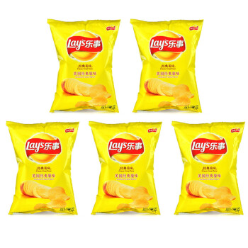 乐事无限薯片 美国经典原味75g 5袋【图片 价格 品牌