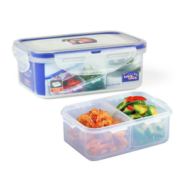 
                                        乐扣乐扣 塑料保鲜盒HPL814C方形储物盒460ml 便当盒 透明饭盒                